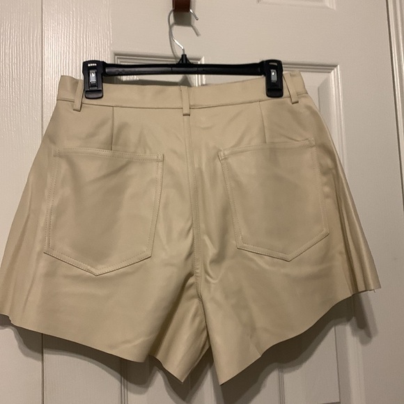 We Wore What Vegan Leather Flare Shorts - Picture 4 of 8